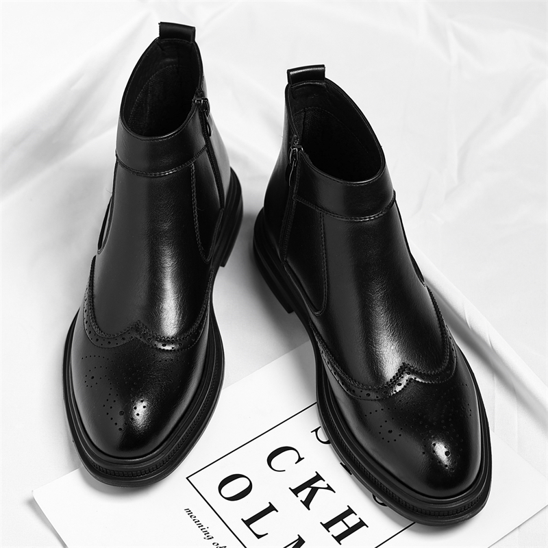 Men'S Style Formal Wear - Autumn Winter Thick Soled Men Business