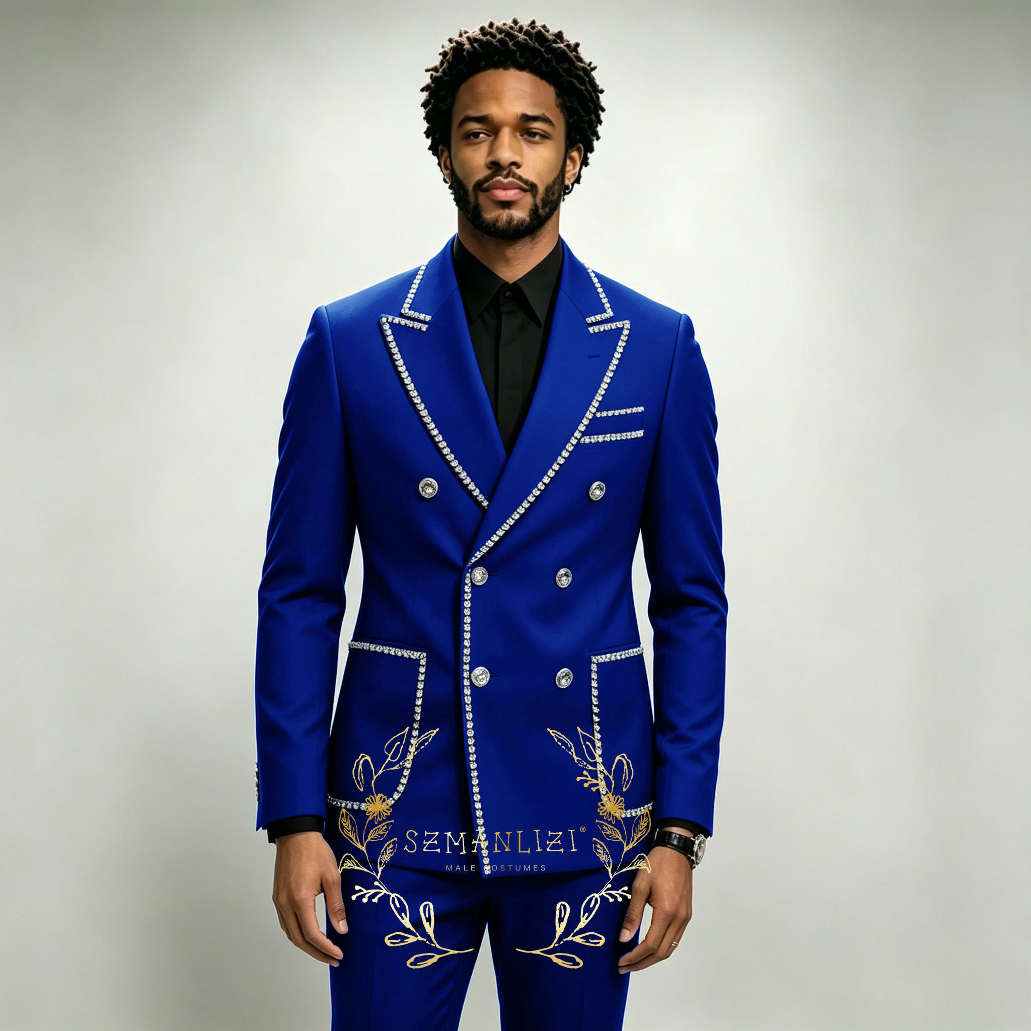 Formal Wear For Men In Wedding - Luxury Men's Suits 2 Pieces Royal