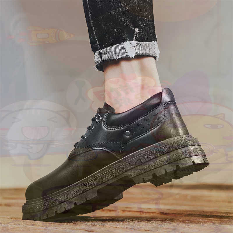 Men Formal Wear Ideas - Dark Natural Leather Fashion Trainers Tennis