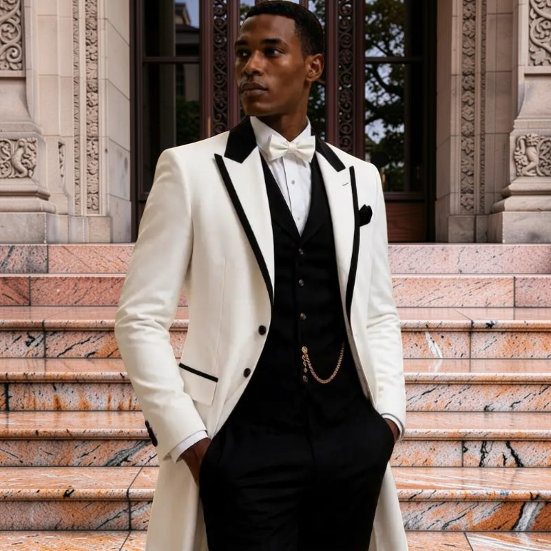 Men Formal Wear Jacket - 3 Pcs Wedding Suits for Men