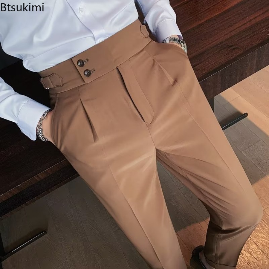 Men'S Formal Wear Accessories - New 2026 Men's Solid Color Suit