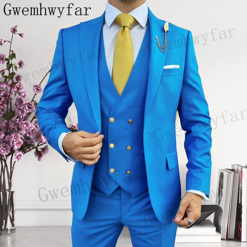 Gwenhwyfar Groomsmen Peaked La - Men Formal Wear With Blazer 评论和价格