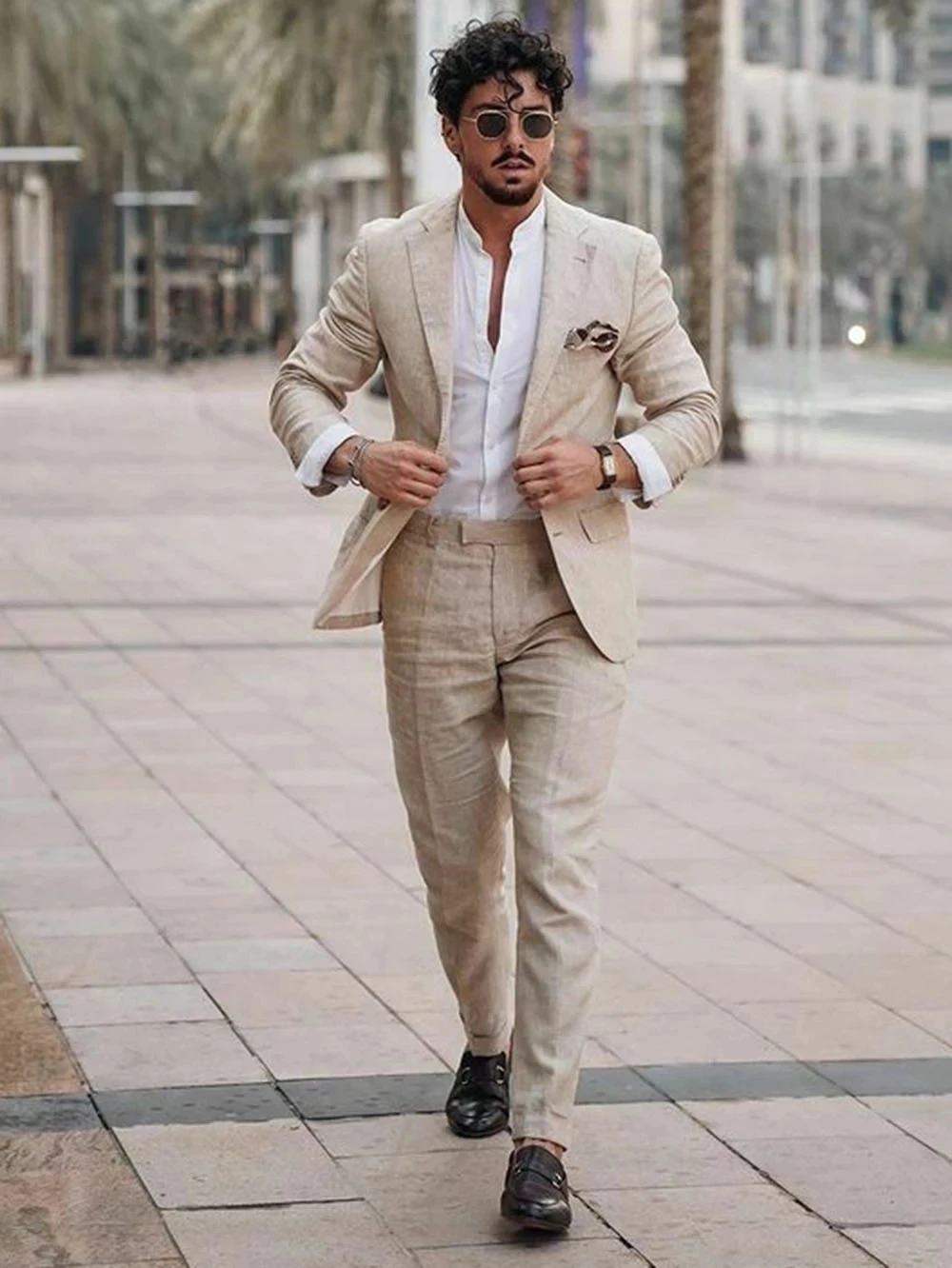 Summer Beach Business Linen Me - Men Formal Wear In Summer 评论和价格