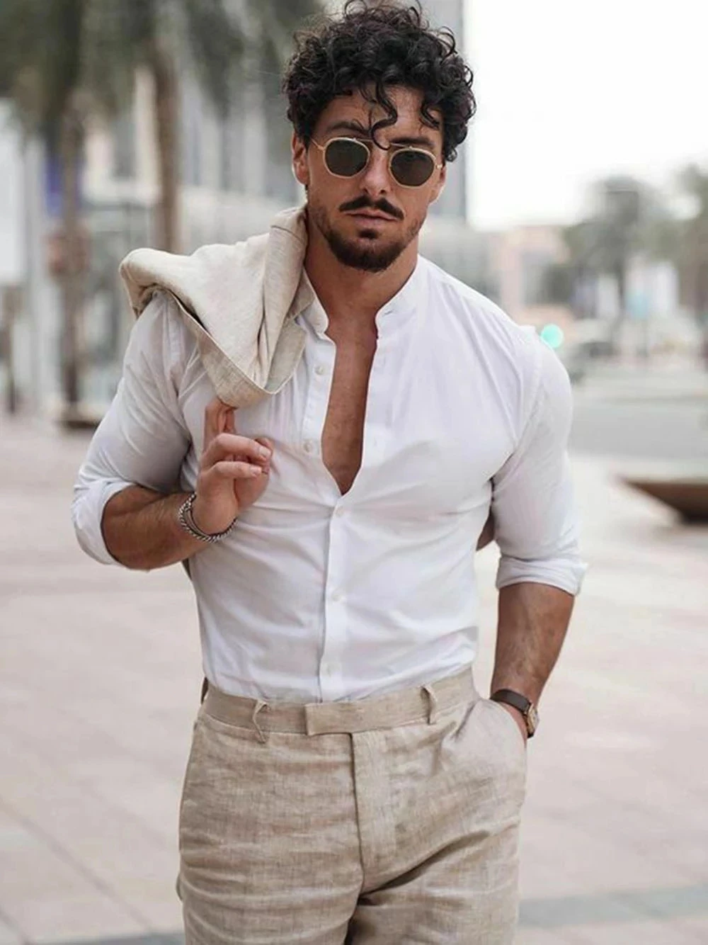 Summer Beach Business Linen Me - Men Formal Wear In Summer 评论和价格