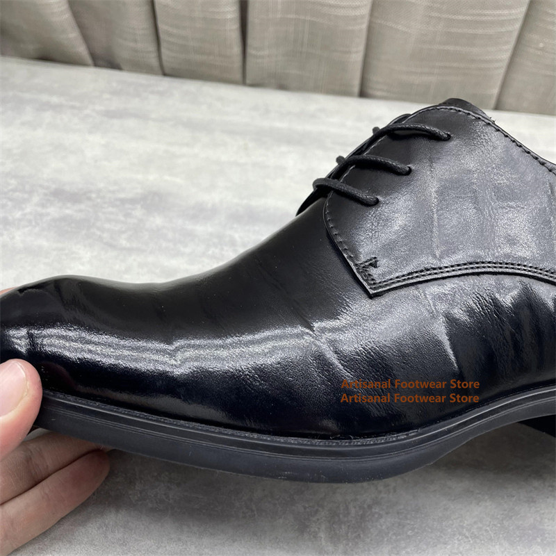 Men's Black Leather Oxford Sho - Men'S Formal Office Wear Shoes 评论和价格