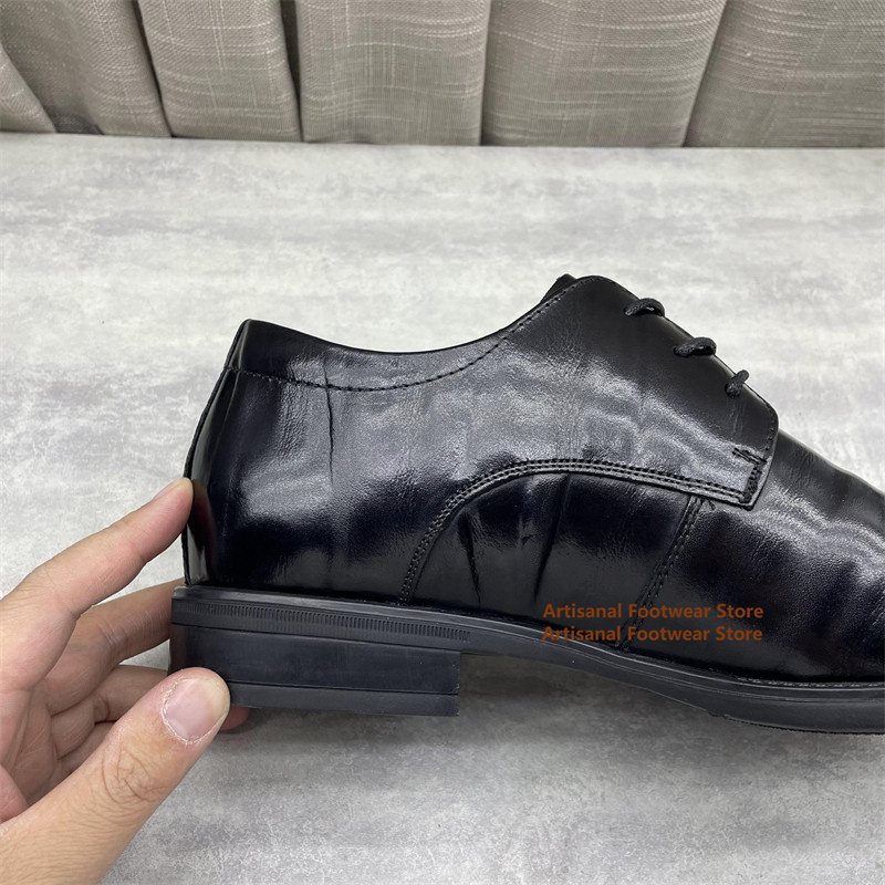 Men's Black Leather Oxford Sho - Men'S Formal Office Wear Shoes 评论和价格