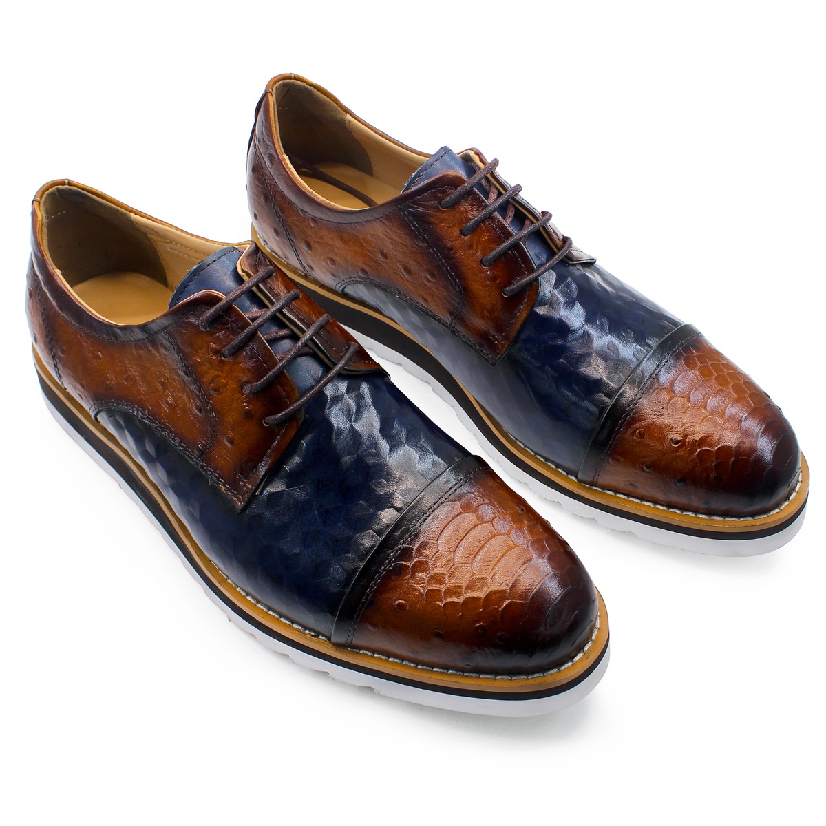 Luxury Men's Genuine Leather D - Men Formal Wear With Sneakers 评论和价格