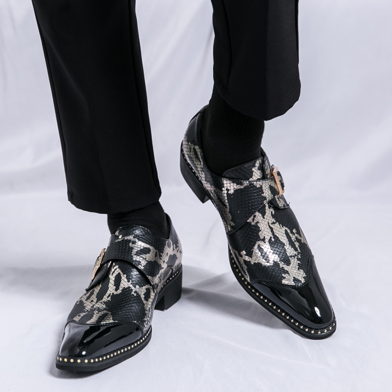 Retro Classic Le Fu Shoes Men  - Men'S Formal Party Wear Shoes 评论和价格