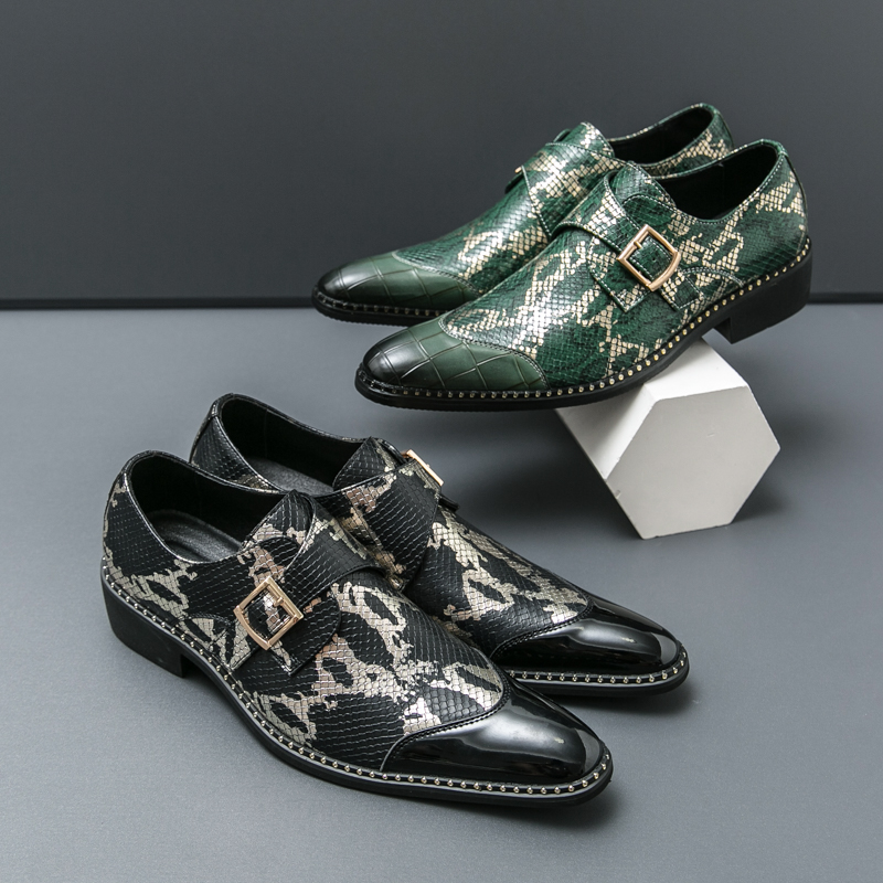 Retro Classic Le Fu Shoes Men  - Men'S Formal Party Wear Shoes 评论和价格