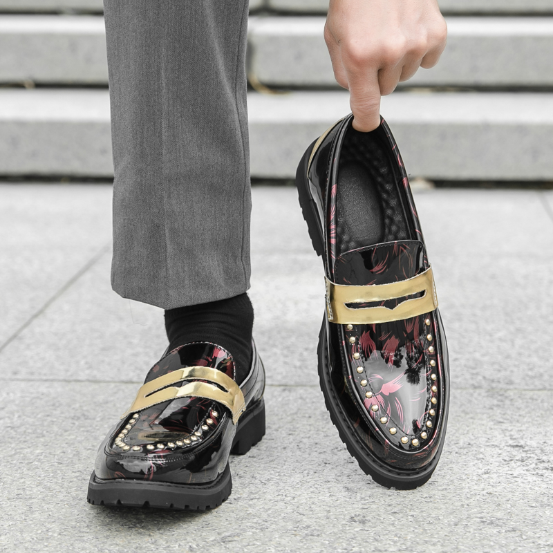 Men Fashionable Loafers PU Thi - Men'S Formal Party Wear Shoes 评论和价格