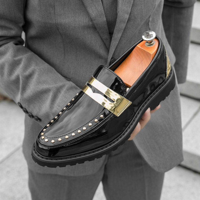 Men Fashionable Loafers PU Thi - Men'S Formal Party Wear Shoes 评论和价格