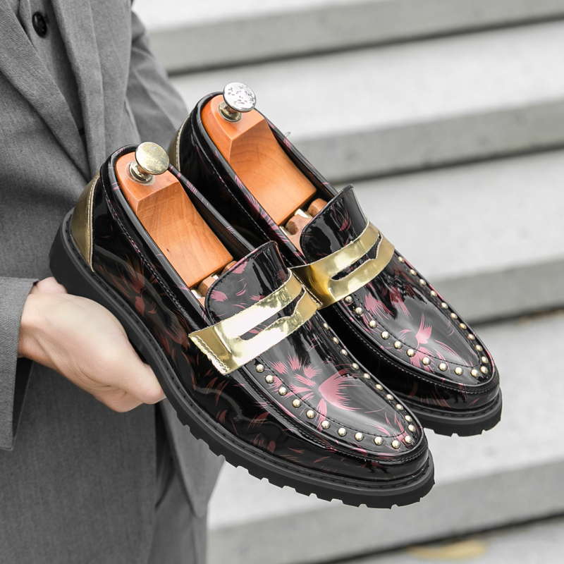 Men Fashionable Loafers PU Thi - Men'S Formal Party Wear Shoes 评论和价格