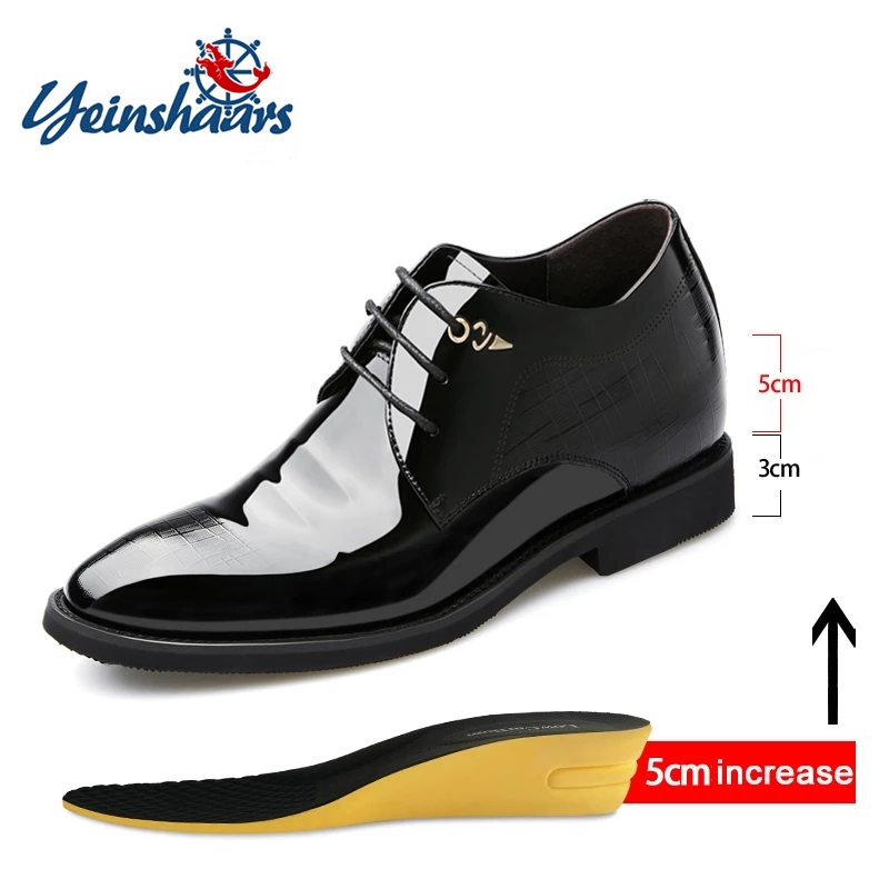 3/6/8 Cm Elevator Shoes Men Dr - Men'S Formal Wear Accessories 评论和价格