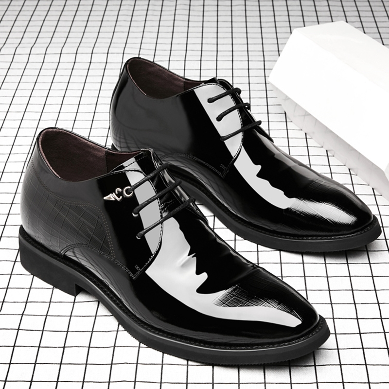 3/6/8 Cm Elevator Shoes Men Dr - Men'S Formal Wear Accessories 评论和价格