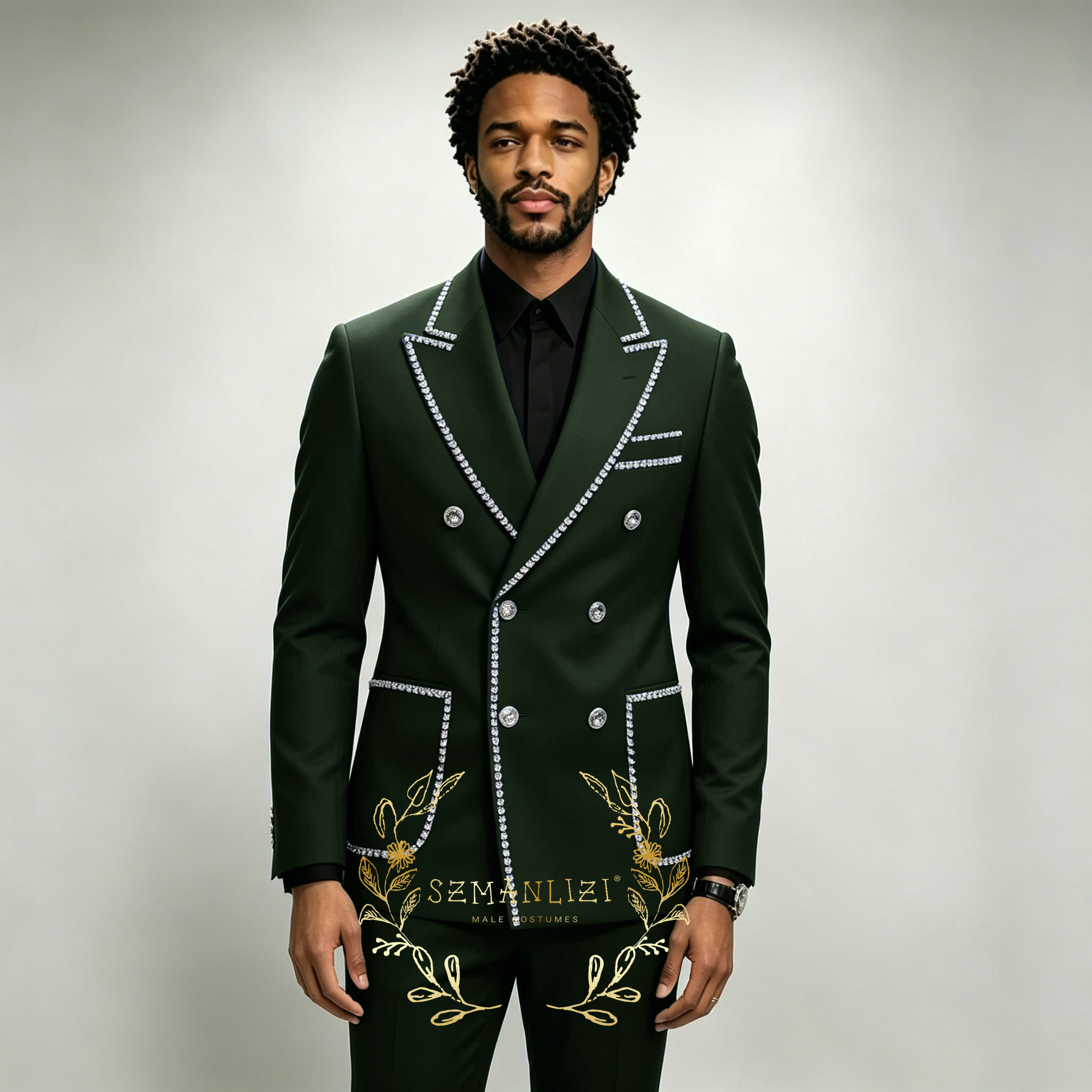 Luxury Men's Suits 2 Pieces Ro - Formal Wear For Men In Wedding 评论和价格