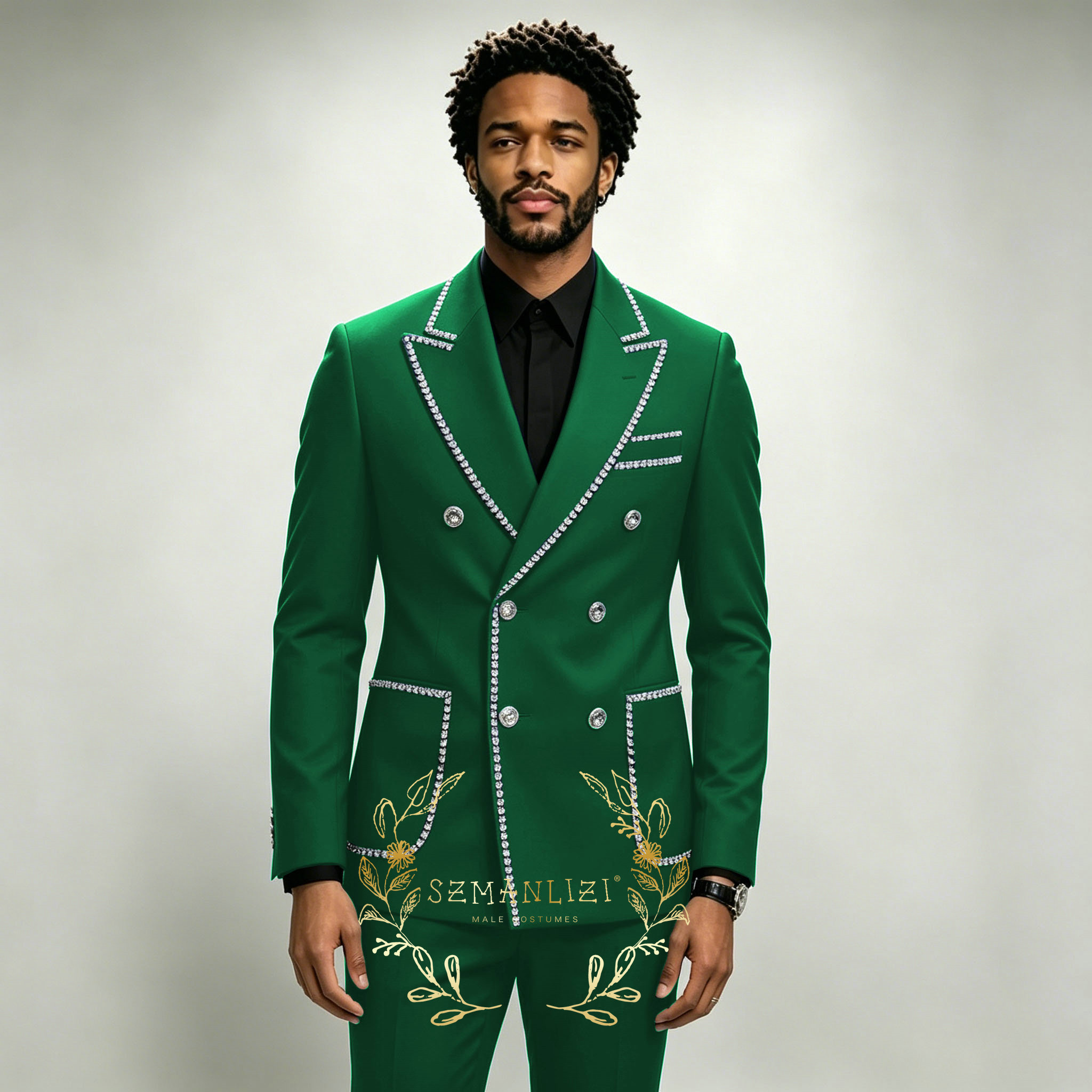Luxury Men's Suits 2 Pieces Ro - Formal Wear For Men In Wedding 评论和价格