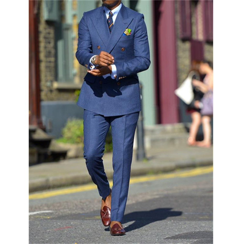 Dark Blue Formal Mens Suits Tw - Formal Wear For Men In Wedding 评论和价格