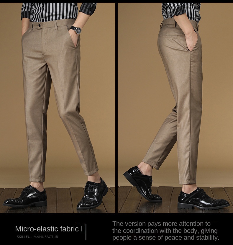 Summer Suit Pants Men Red Blac - Men Formal Wear In Summer 评论和价格