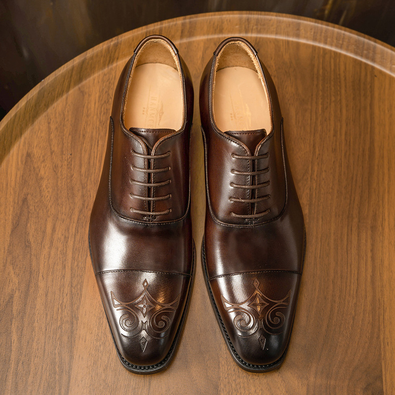 Carved three-joint men's shoes - Men'S Style Formal Wear 评论和价格