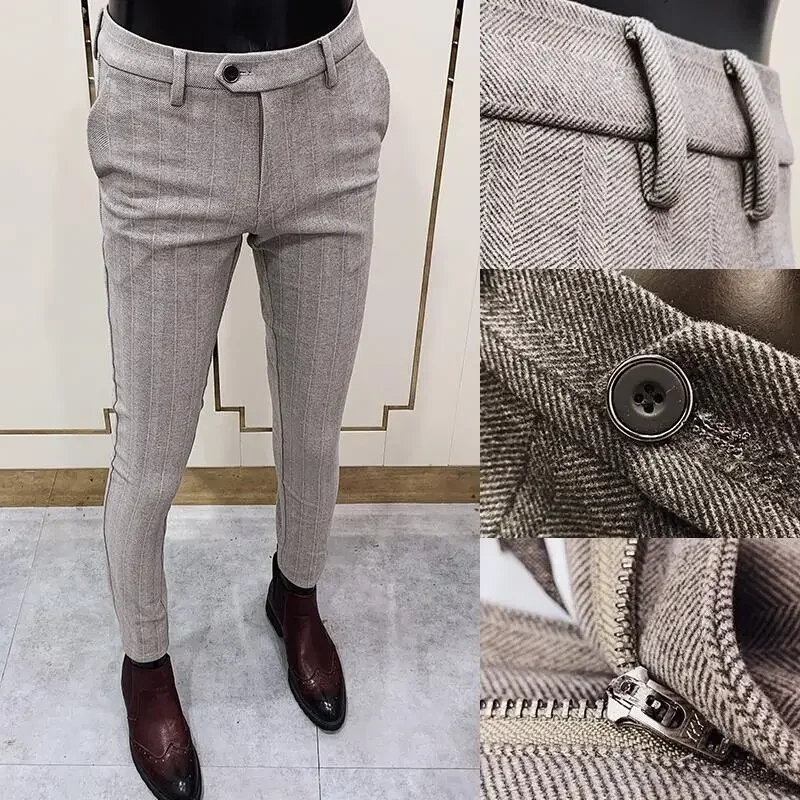 Autumn Winter Thickened Woolen - Men Formal Wear Office 评论和价格