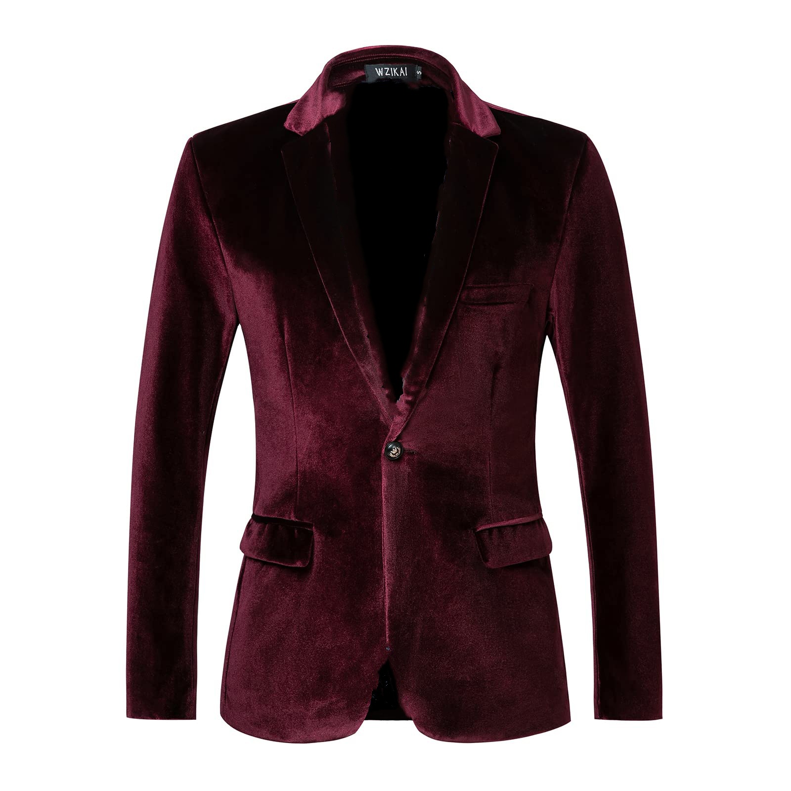 Men's Slim Fit Velvet Blazer J - Men'S Style Formal Wear 评论和价格