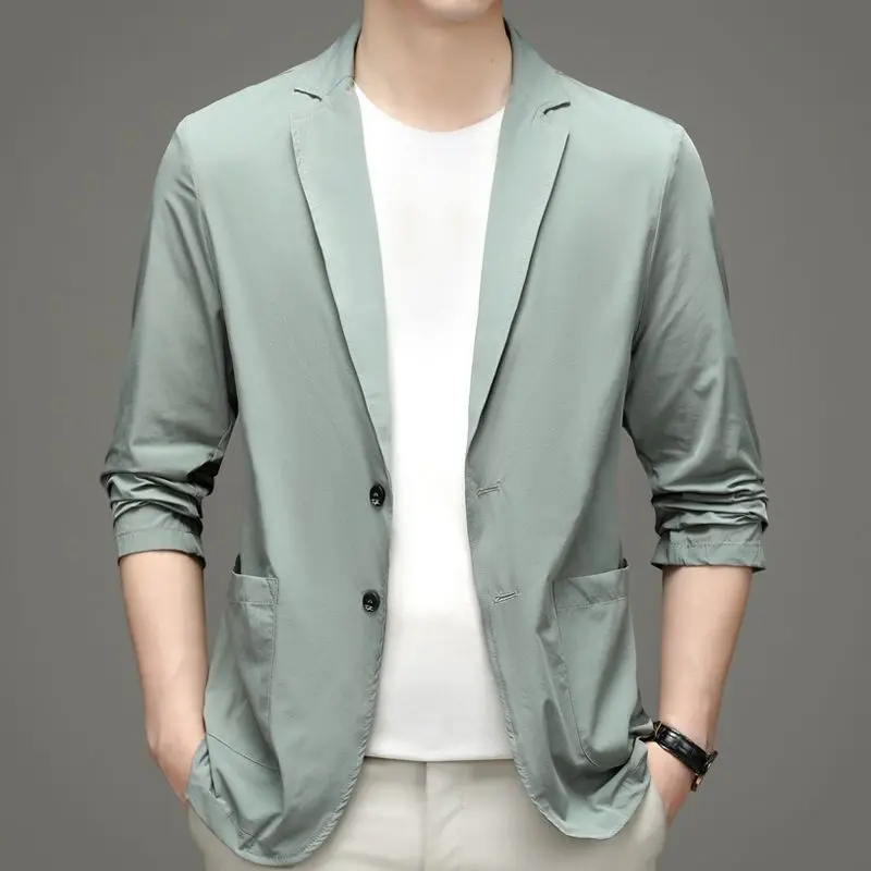 New Summer Men Thin Blazers Bu - Men Formal Wear In Summer 评论和价格