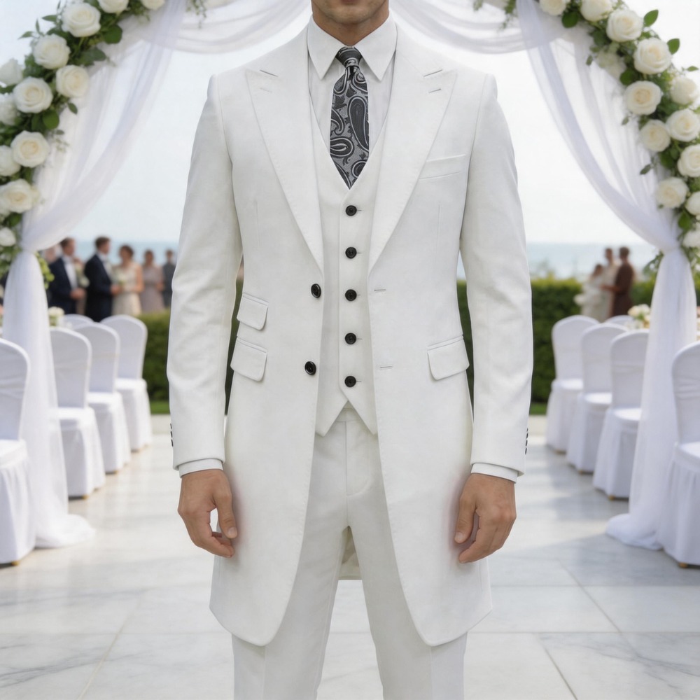 Slim Fit 3 Pieces Formal Men S - Men Formal Wear In Summer 评论和价格
