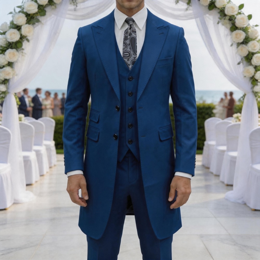 Slim Fit 3 Pieces Formal Men S - Men Formal Wear In Summer 评论和价格