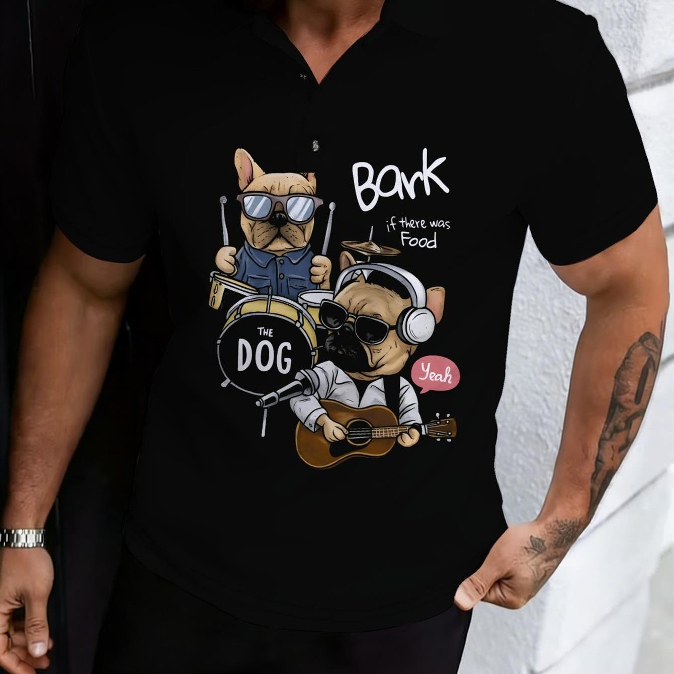 Men's Casual Polo Shirt Black  - Men Formal Wear In Summer 评论和价格