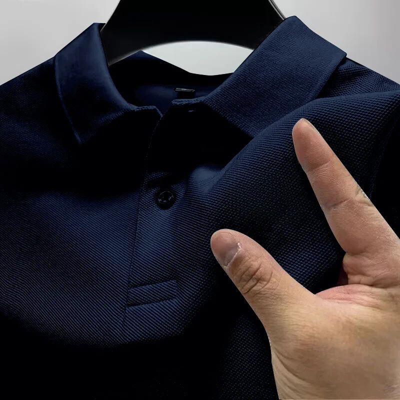 Men's Casual Polo Shirt Black  - Men Formal Wear In Summer 评论和价格