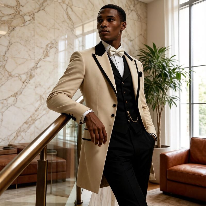 3 Pcs Wedding Suits for Men Sl - Men Formal Wear Jacket 评论和价格