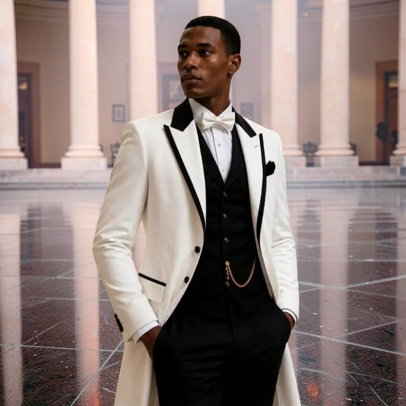 3 Pcs Wedding Suits for Men Sl - Men Formal Wear Jacket 评论和价格