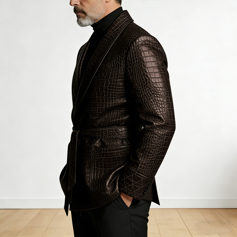  Men's Crocodile Pattern Leat - Men'S Formal Wear Belt 评论和价格
