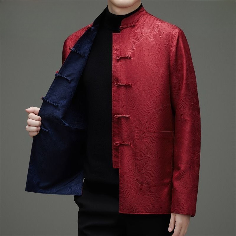 Tang-style Men Long-sleeved Do - Men'S Style Formal Wear 评论和价格