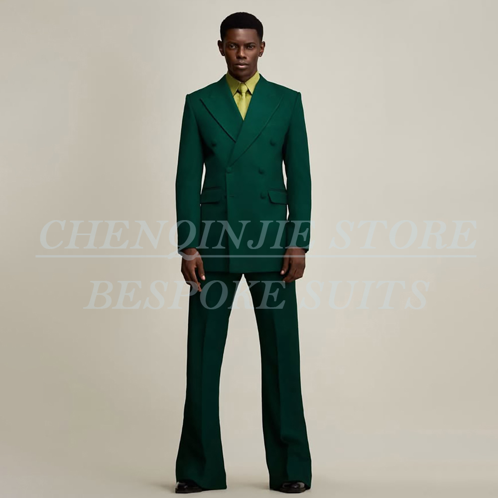 Luxury Green Men's Suits Forma - Men Formal Wear With Blazer 评论和价格