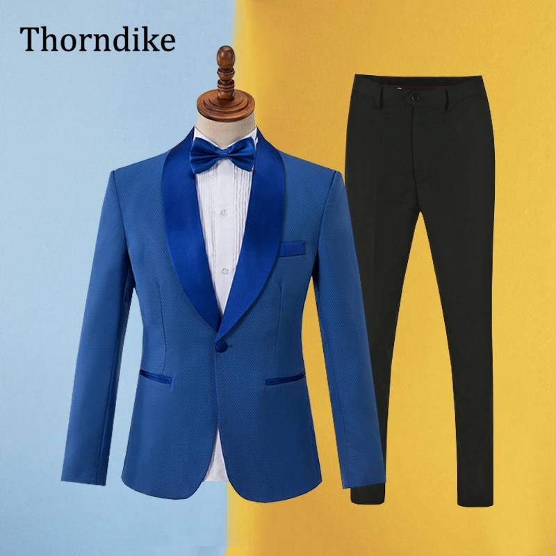 Gwenhwyfar Blue Suit Men 2025  - Men Formal Wear Office 评论和价格
