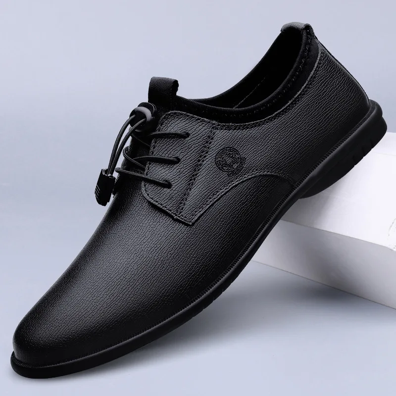 XIHAHA Men's Leather Shoes Bre - Men'S Formal Office Wear Shoes 评论和价格