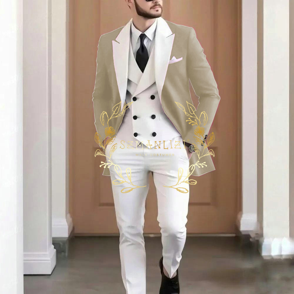 Elegant Burgundy 3-pieces Men' - Men Formal Wear Jacket 评论和价格