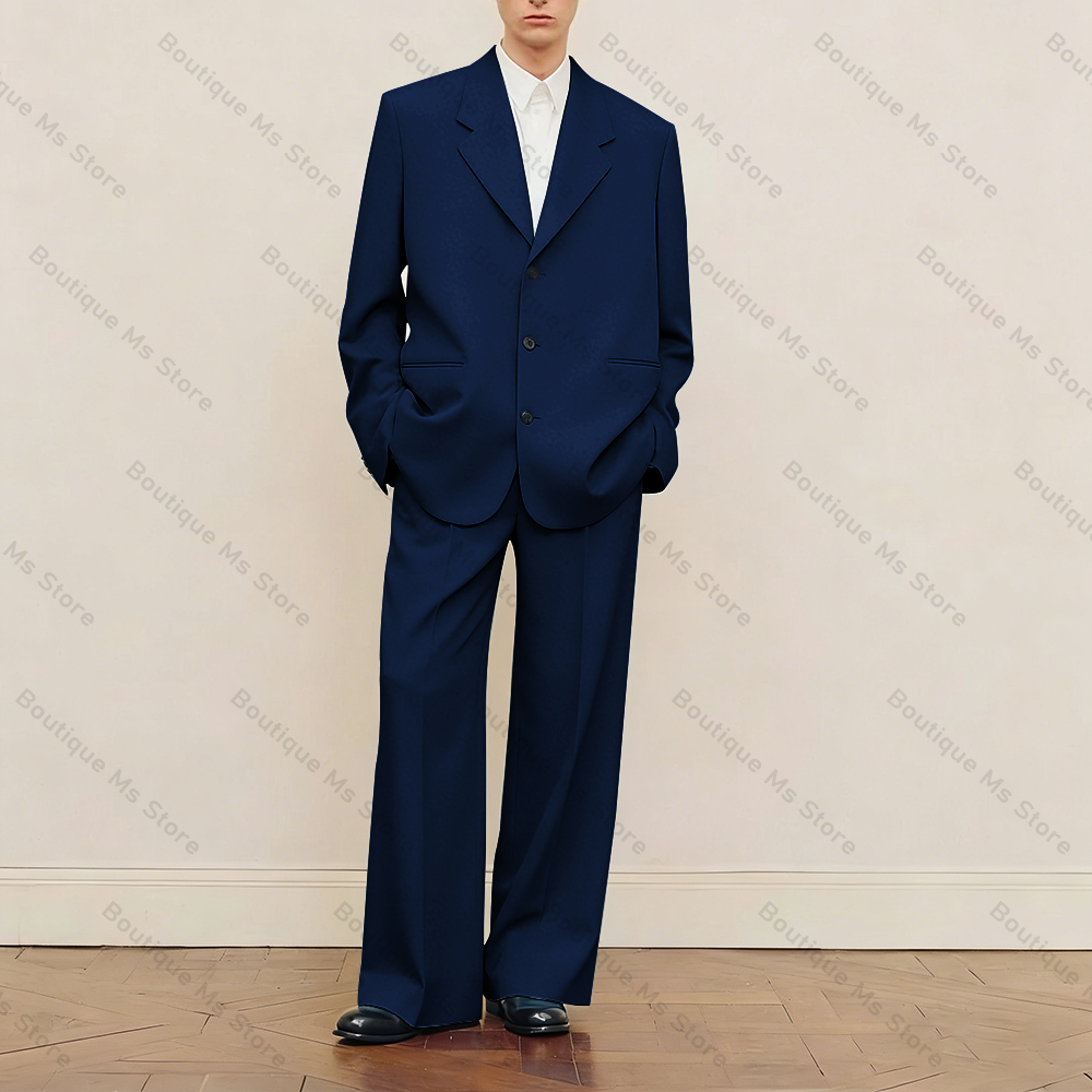 Men's Black Oversized Suit Set - Formal Wear For Men In Wedding 评论和价格