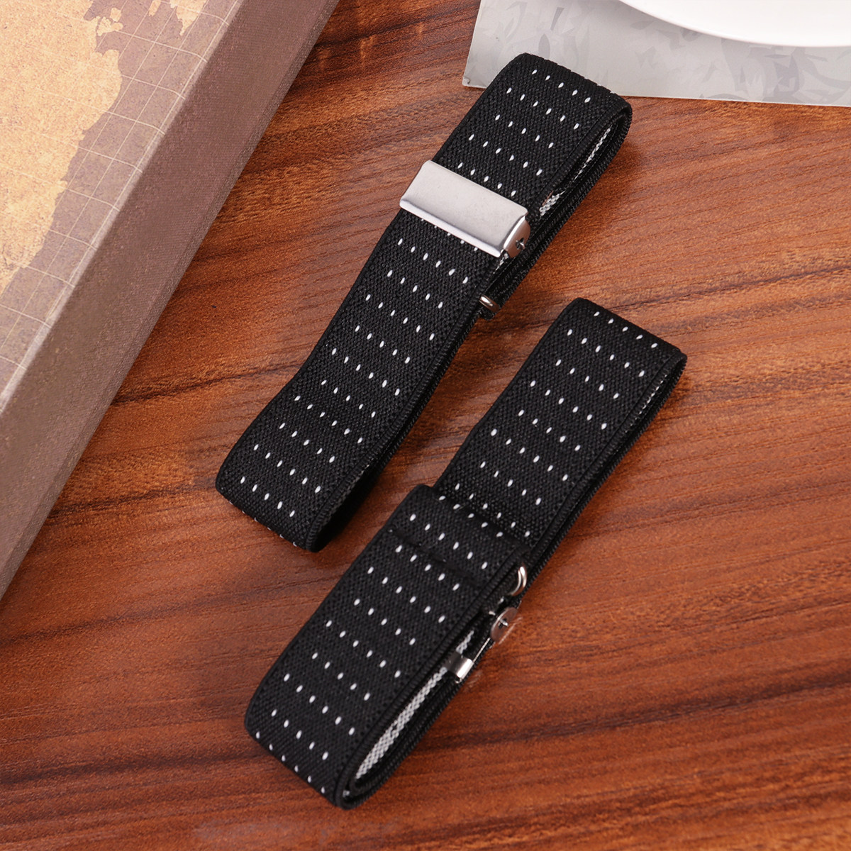 1Pair Anti Slip Shirt Armband  - Men'S Formal Wear Belt 评论和价格