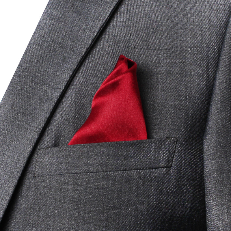 22CM Solid Color Pocket Squre  - Men'S Formal Wear Accessories 评论和价格