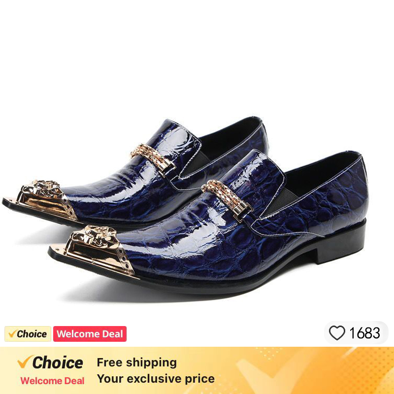 Spring and Autumn Crocodile Li - Men'S Formal Party Wear Shoes 评论和价格