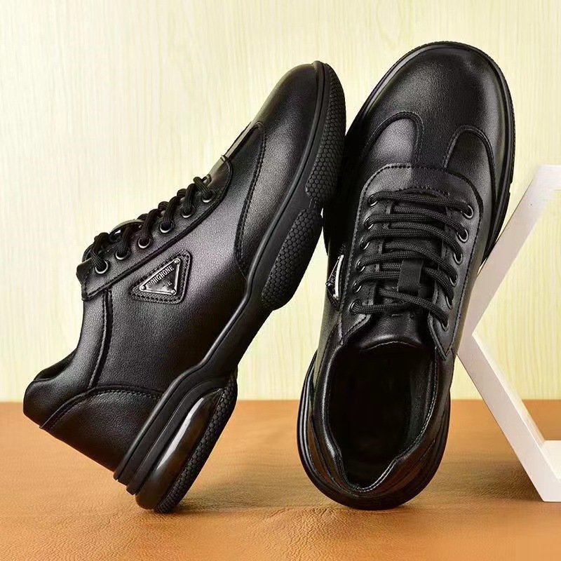 New Men Leather Shoes Platform - Men Formal Wear With Sneakers 评论和价格