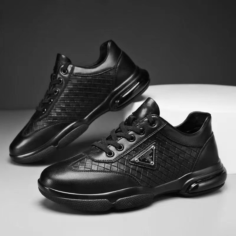 New Men Leather Shoes Platform - Men Formal Wear With Sneakers 评论和价格